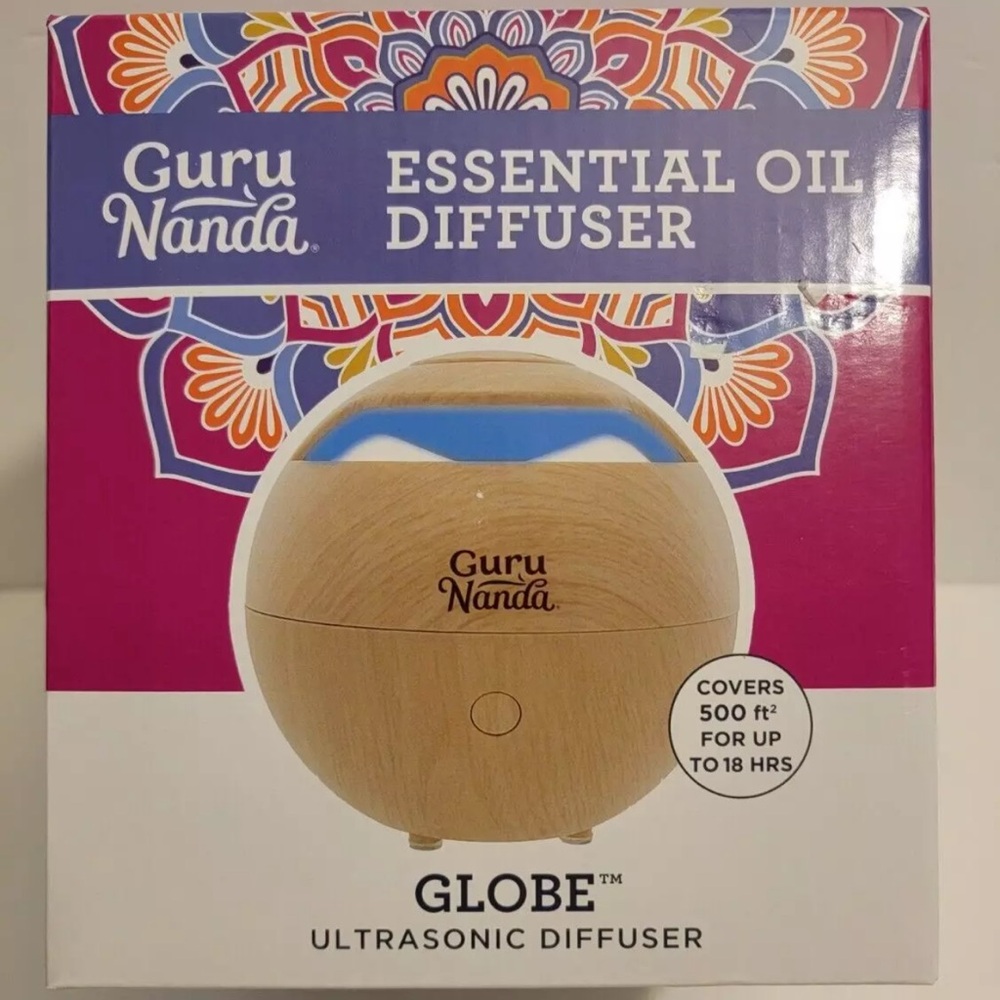 GuruNanda Light Globe Essential Oil Diffuser-LED Lights- Ultrasonic Humidifier